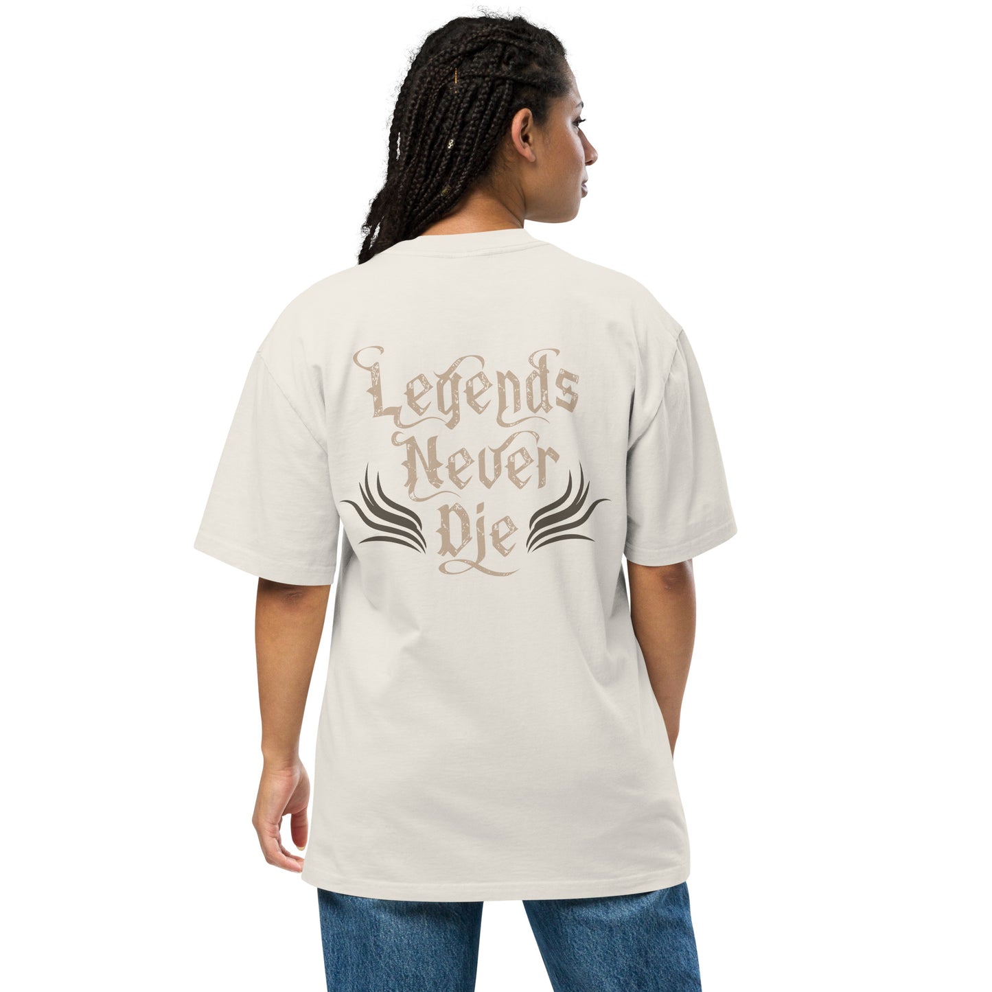 Oversized Faded Bone T-shirt