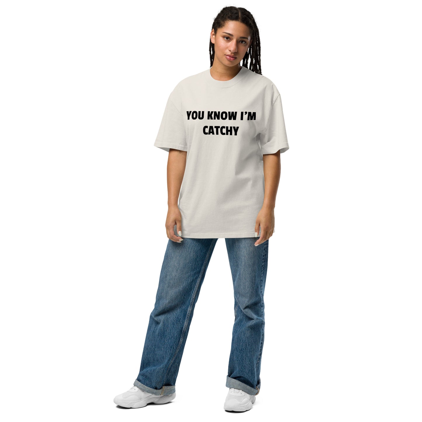 Oversized Faded Bone T-shirt