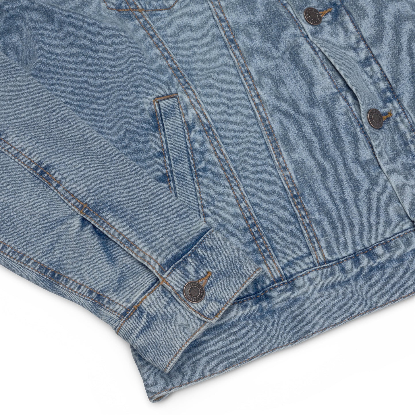 Women Blue Denim Sherpa Jacket