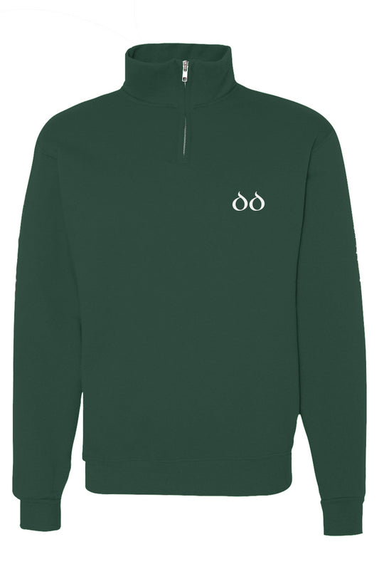 Cadet Collar Quarter-Zip Sweatshirt