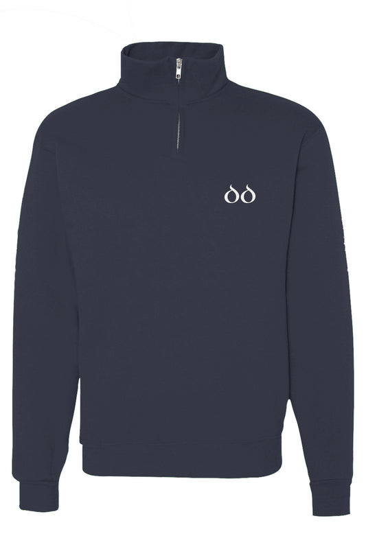 Cadet Collar Quarter-Zip Sweatshirt