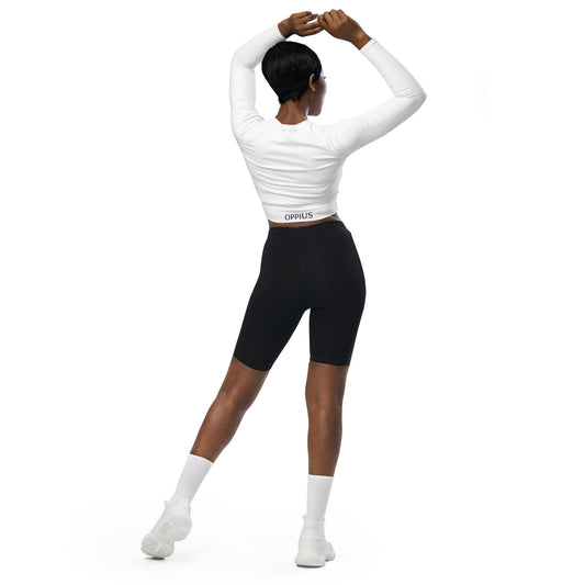 Catchy Long-Sleeve Crop Top