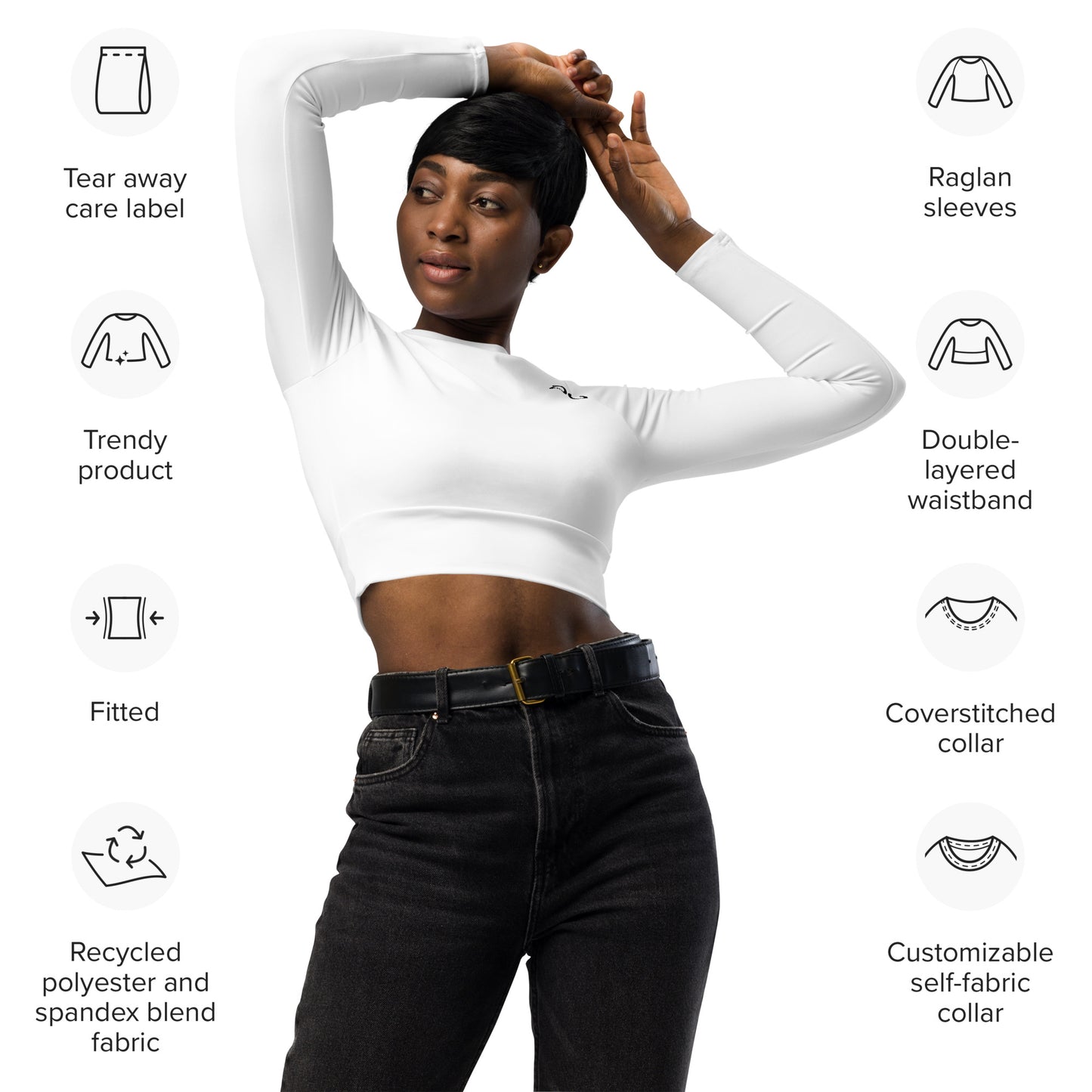 Oppius Long-Sleeve Crop Top