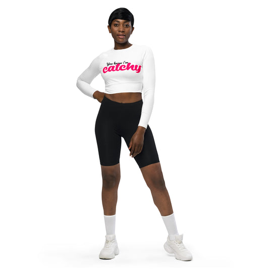 Catchy Long-Sleeve Crop Top
