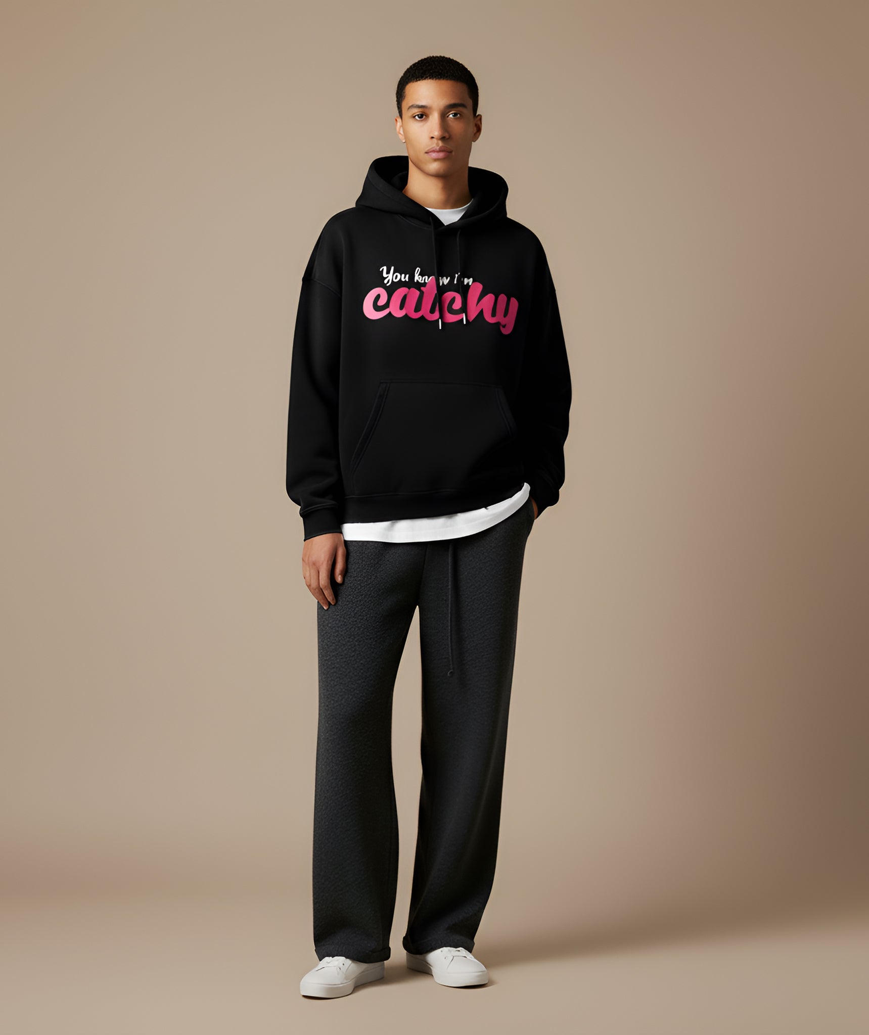 Catchy GB Fleeced Hoodie