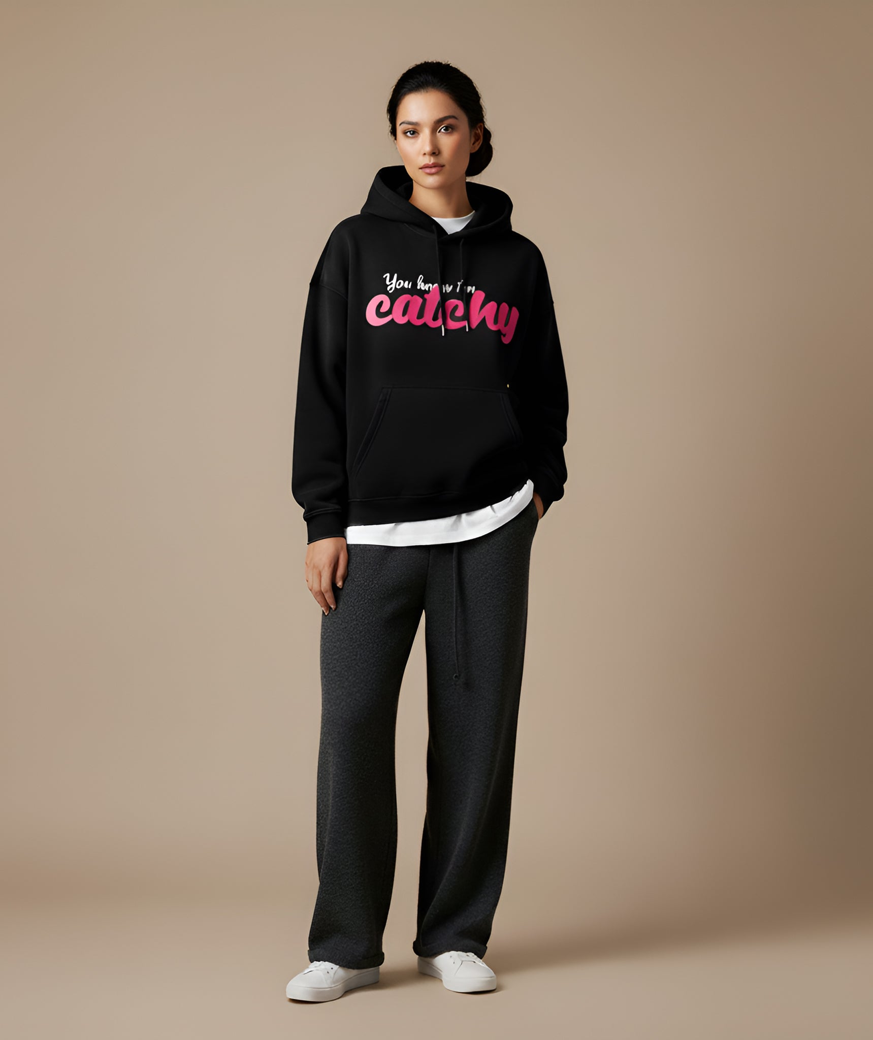 Catchy GB Fleeced Hoodie