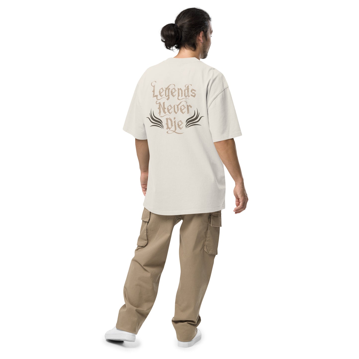 Oversized Faded Bone T-shirt