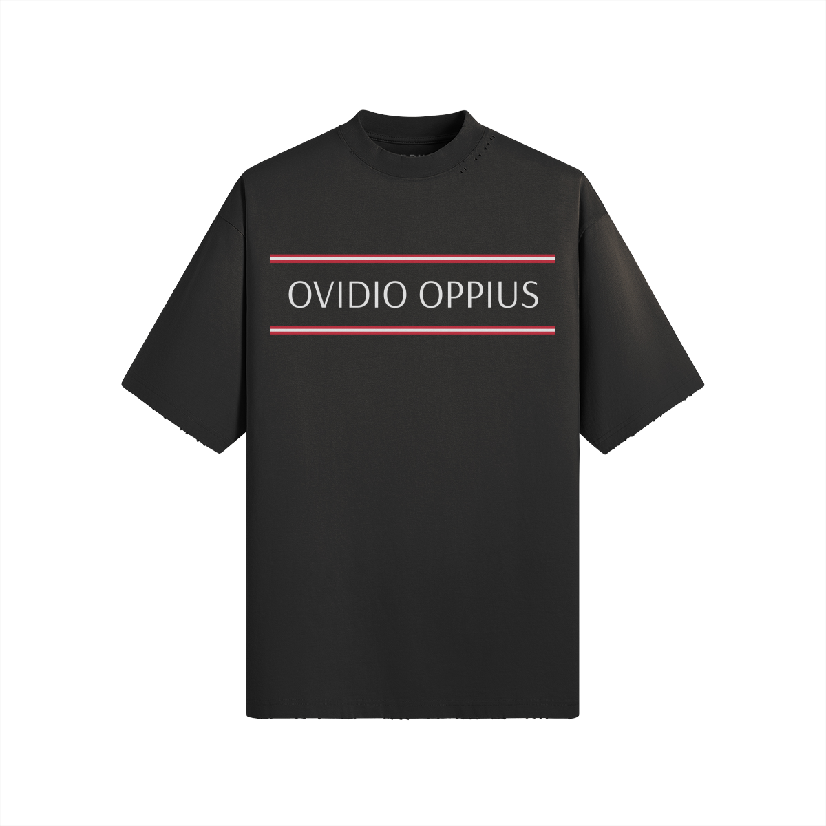 Ovidio Distressed Black T-Shirt