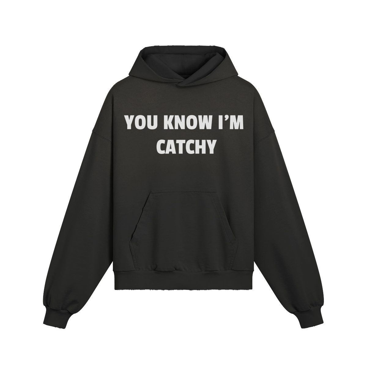 "You Know I'm Catchy" Distressed Hoodie