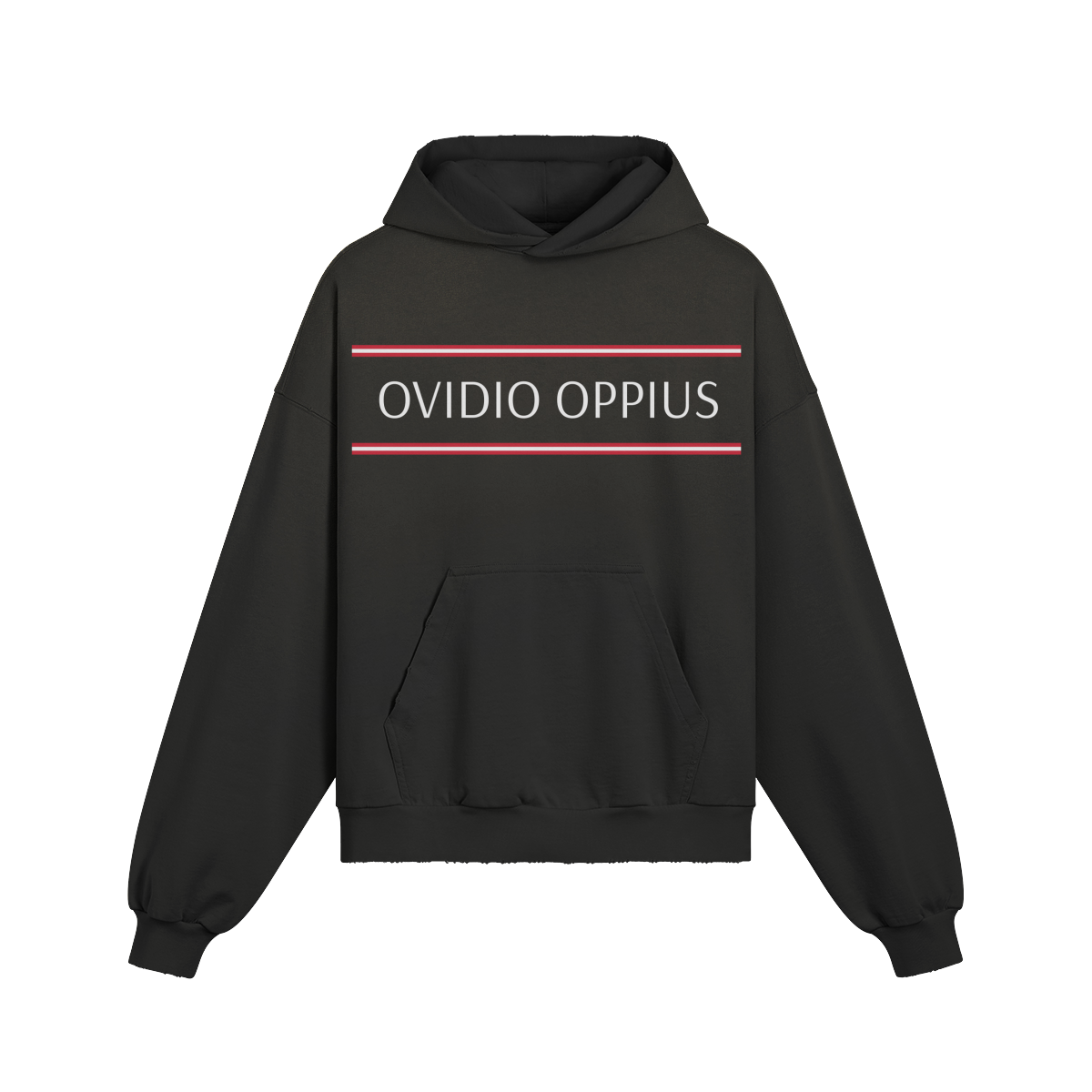 Ovidio Distressed Black Hoodie