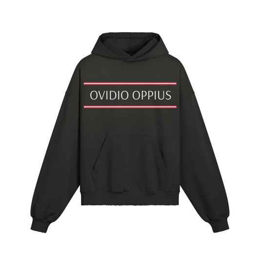 Ovidio Distressed Black Hoodie